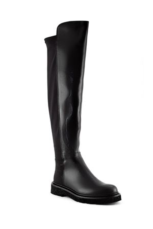 Stivale alto in pelle nera GUGLIELMO ROTTA | 69710161BLACK